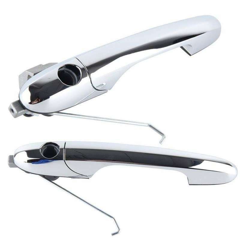 Passenger Left &drivers Right Side Outer Door Handle with Chrome