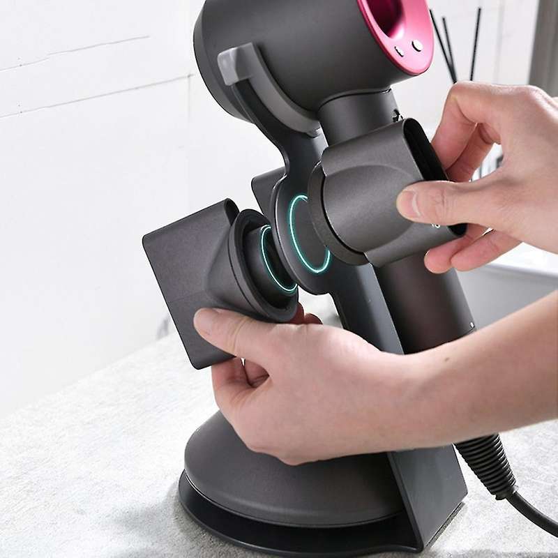 Suitable for Dyson Hair Dryer Stand Vertical Punch-free Black