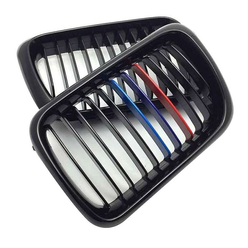 Car Glossy Black Front Hood Kidney Grill Mesh Sport Racing Grills