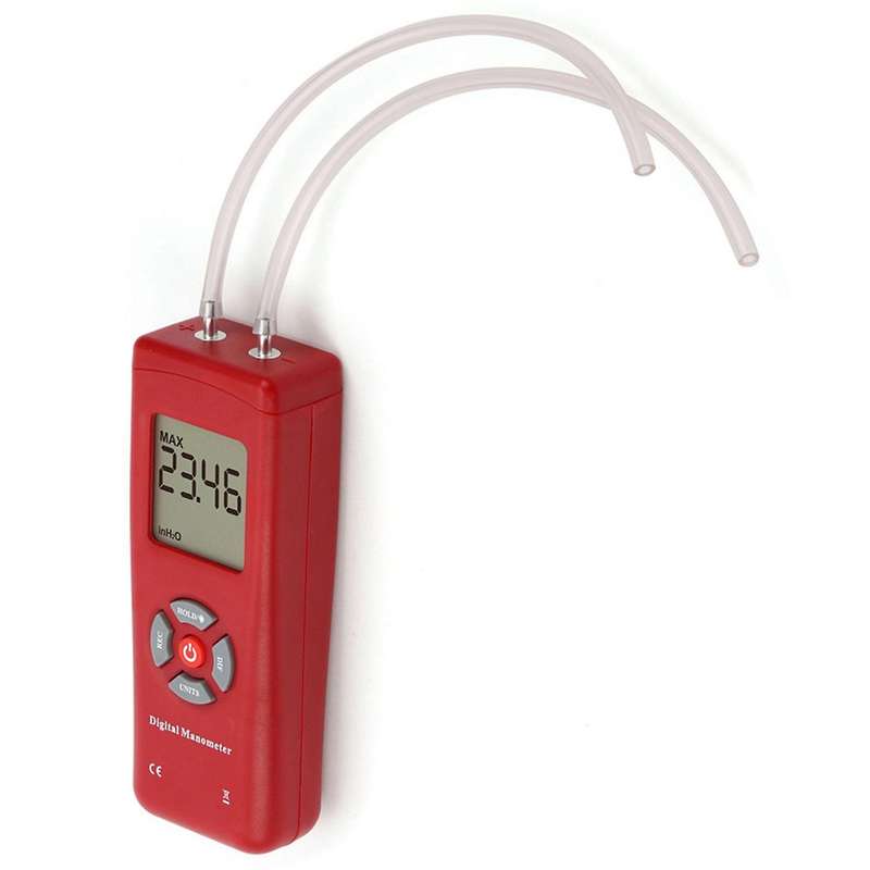 Digital Hand-held Air Vacuum/gas Pressure Gauge, with Backlight