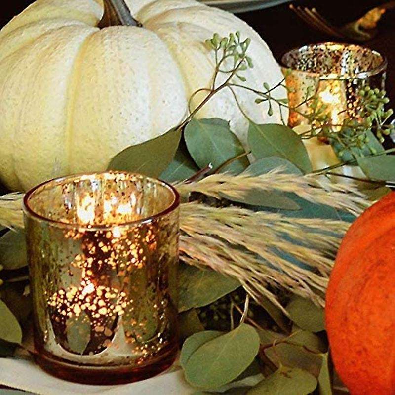 12pcs Mercury Glass Mercury Glass Votive Tealight Candle Holders