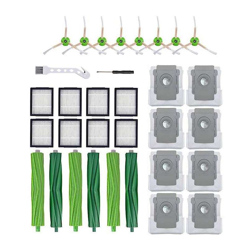 Replacement Parts for Irobot Main Brush Side Brush Filter Dust Bag