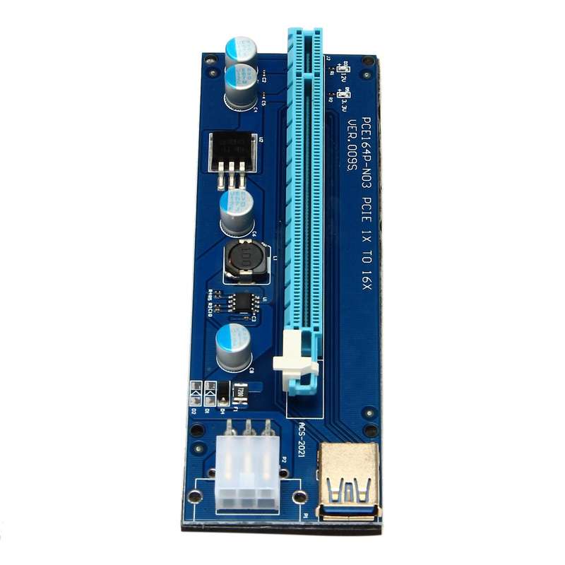 6pcs Golden 1x 4x 8x 16x Extender Adapter Card Sata 15pin to 6 Pin