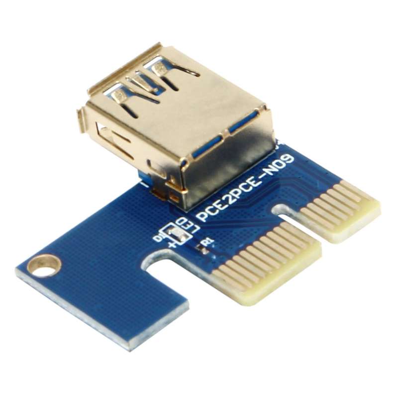 6pcs Golden 1x 4x 8x 16x Extender Adapter Card Sata 15pin to 6 Pin