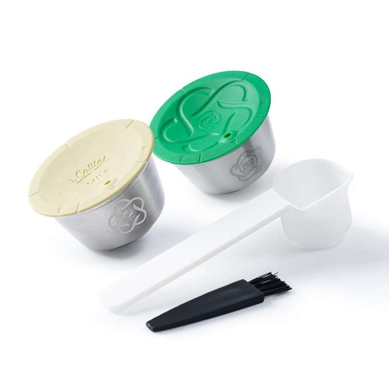 4pcs Reusable Coffee & Milk Foam Capsules for Nescafe Dolce Gusto,c