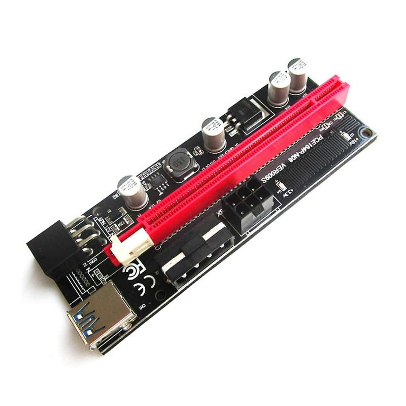 6 Pcs Ver009s Usb 3.0 Pci-e Riser Express 1x 4x 8x 16x Adapter Card