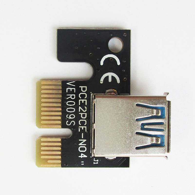 6 Pcs Ver009s Usb 3.0 Pci-e Riser Express 1x 4x 8x 16x Adapter Card