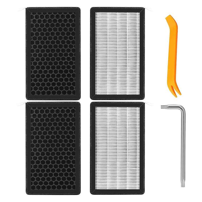 For Tesla Model 3 Y Car Hepa Air Intake Filter with Tool Kit 4pcs