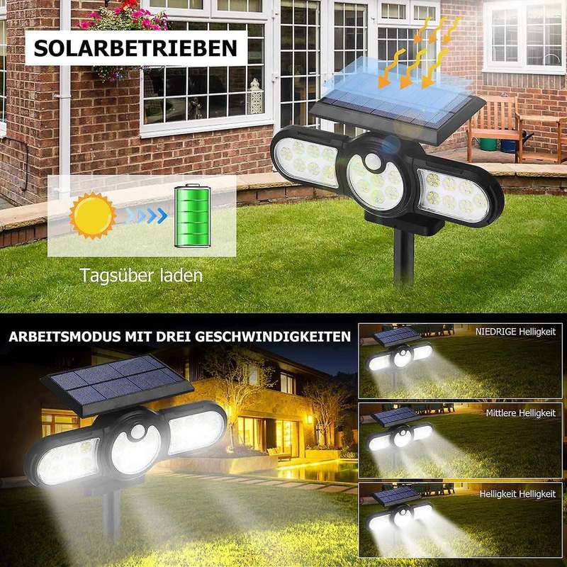 Outdoor Solar Powered Wall Lights Ip65 Waterproof for Porch Garage