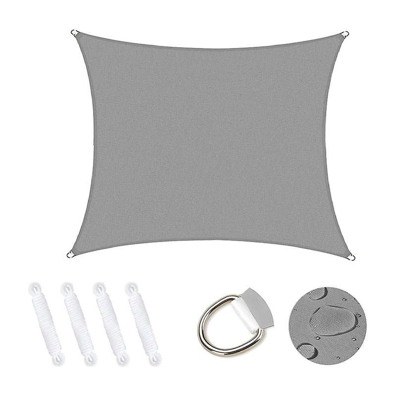Waterproof Sun Shade Sail,for Outdoor Patio Garden (2.5x3 Meter,gray)