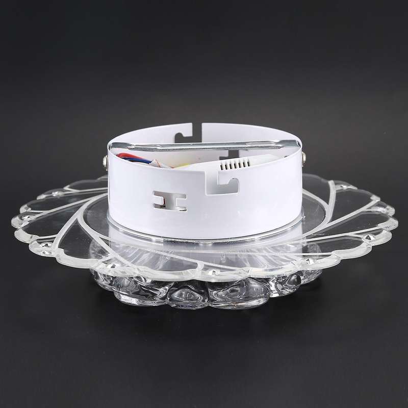 Led Cristal Lumiere Moderne Plafonnie Eclairage Lampe Blanc + Bleu