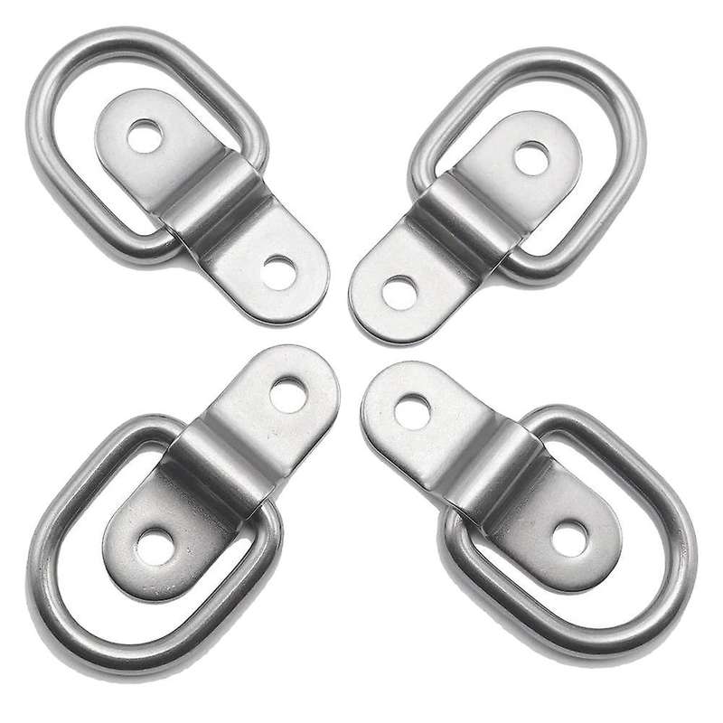 24 Pieces D-ring Tie Down D-rings Trailer Ratchet Tie Down Straps