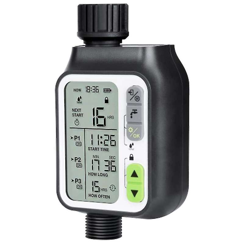 Rain Sensor Hose Timer, Watering Timer with 3 Separate Programs