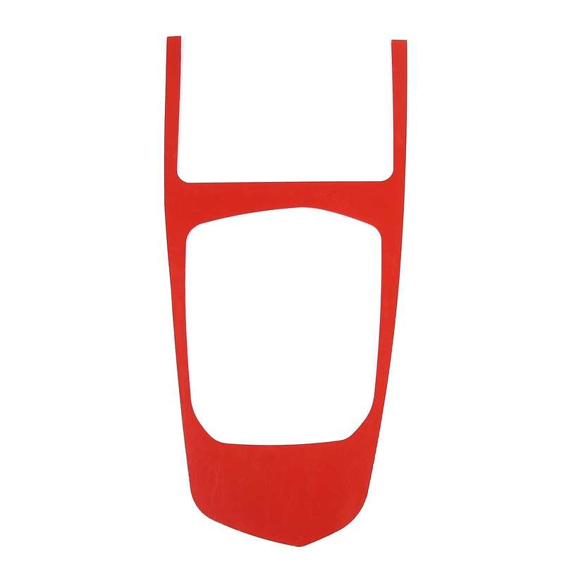 Car Soft Carbon Fiber Central Control Gear Panel Cover Trim Red