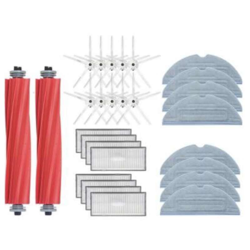 1 Set Main Side Brush Hepa Filter Mop Cloth for Roborock S7 T7s Plus