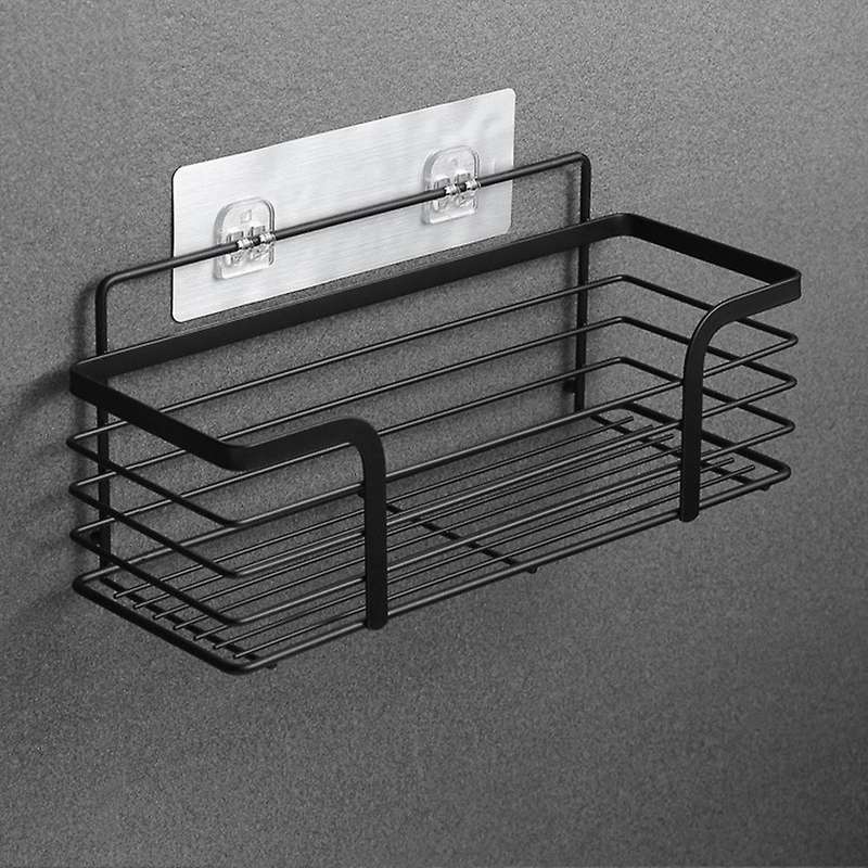 2pcs Adhesive Shower Caddy Organiser Basket Stainless Steel