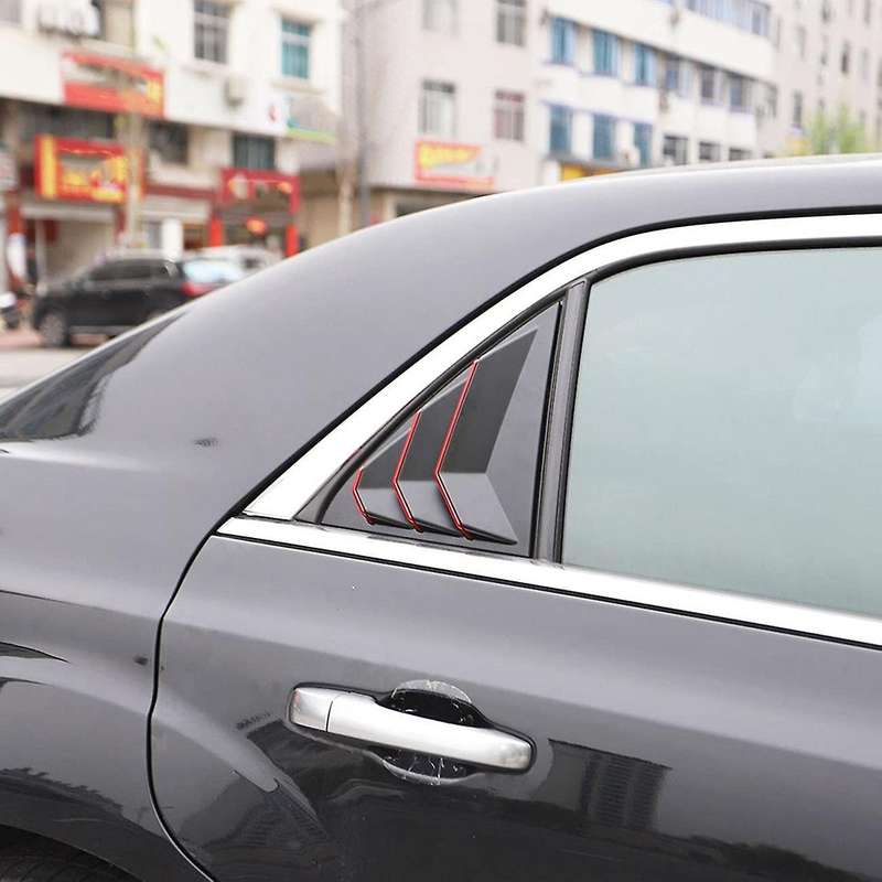 Side Window Scoop Cover for Chrysler 300/300c 2011-2022,black