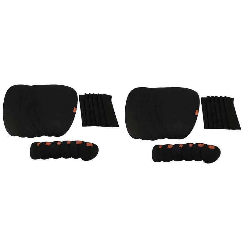 Felt Placemat Set Of 36 -contains Coasters and Cutlery Bag Black