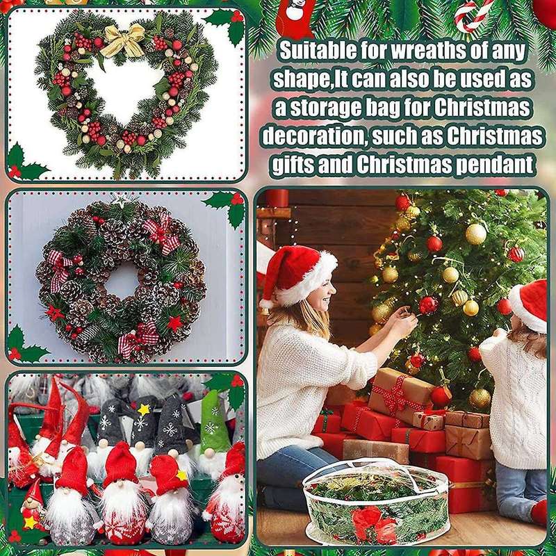 Christmas Wreath Storage Box Christmas Wreath Storage Bag Plastic