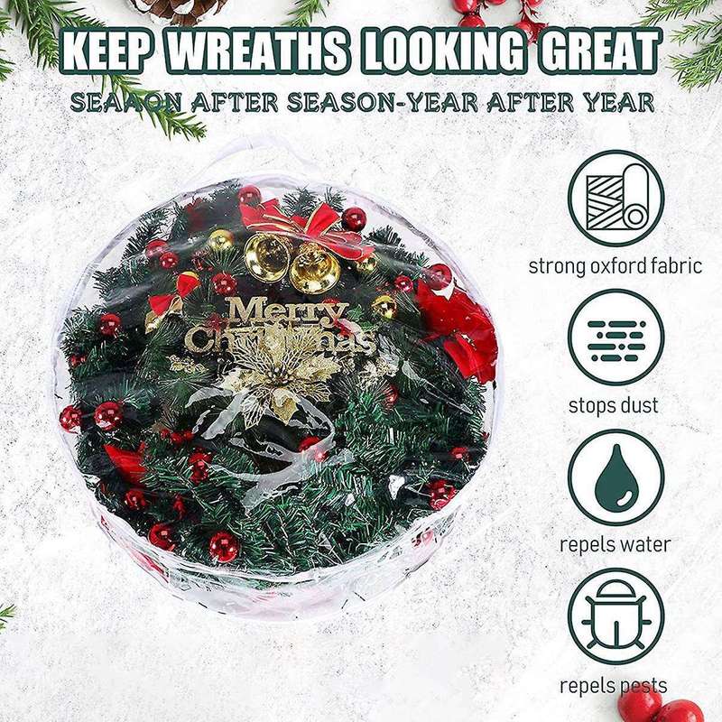 Christmas Wreath Storage Box Christmas Wreath Storage Bag Plastic