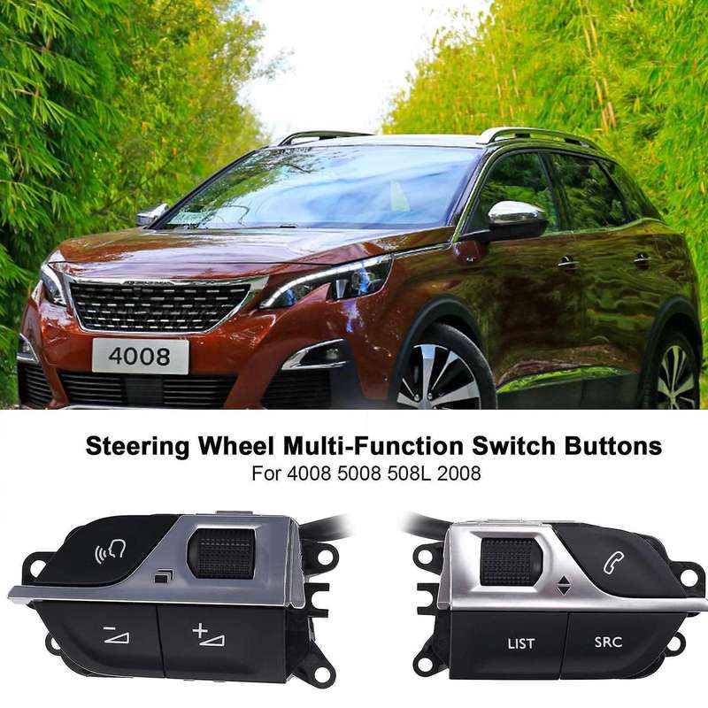 Car Steering Wheel Multi-function Switch Buttons for Peugeot
