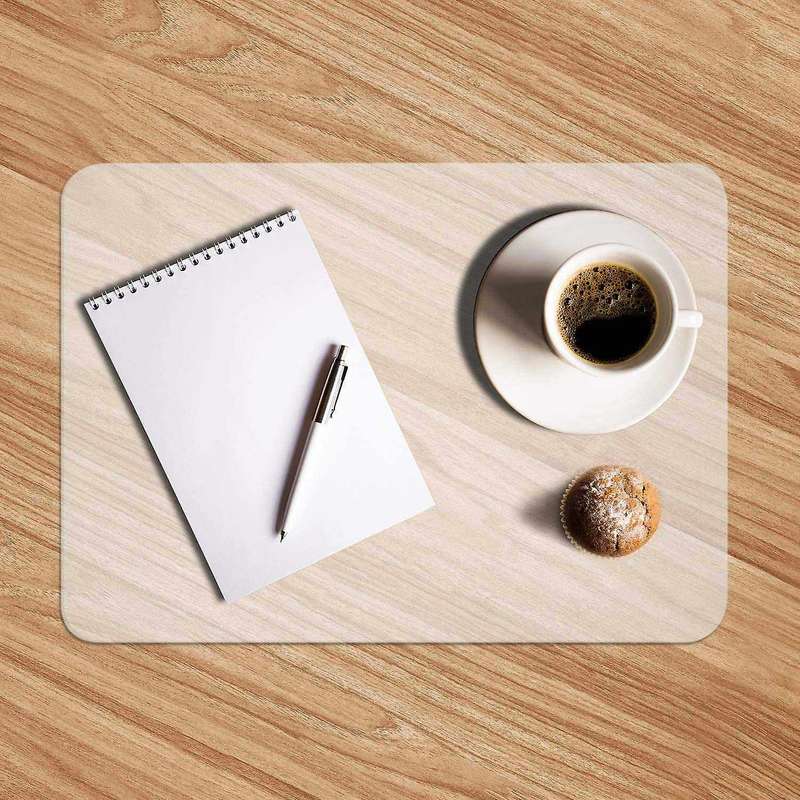 18 Pieces Clear Plastic Table Heat Resistant Placemats Dining Mats