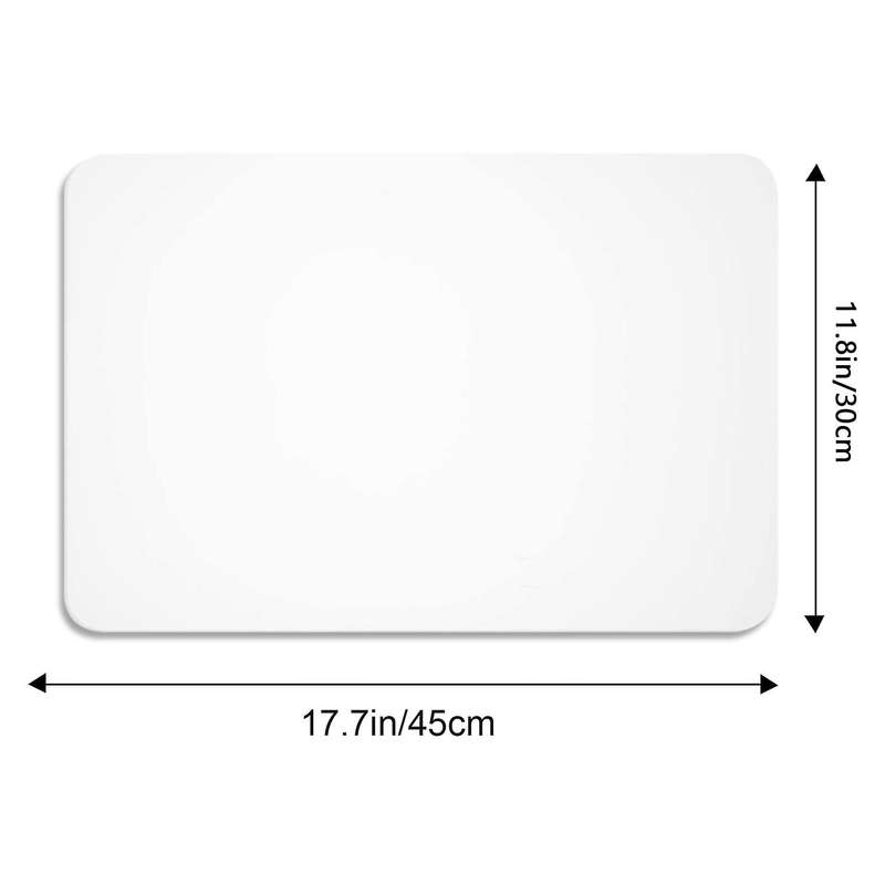 18 Pieces Clear Plastic Table Heat Resistant Placemats Dining Mats