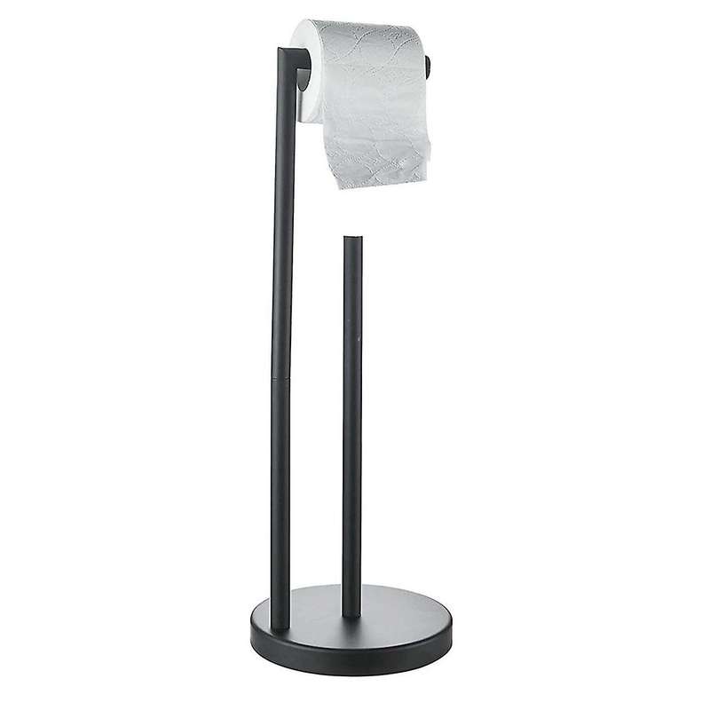 Toilet Paper Holder Free Standing Black