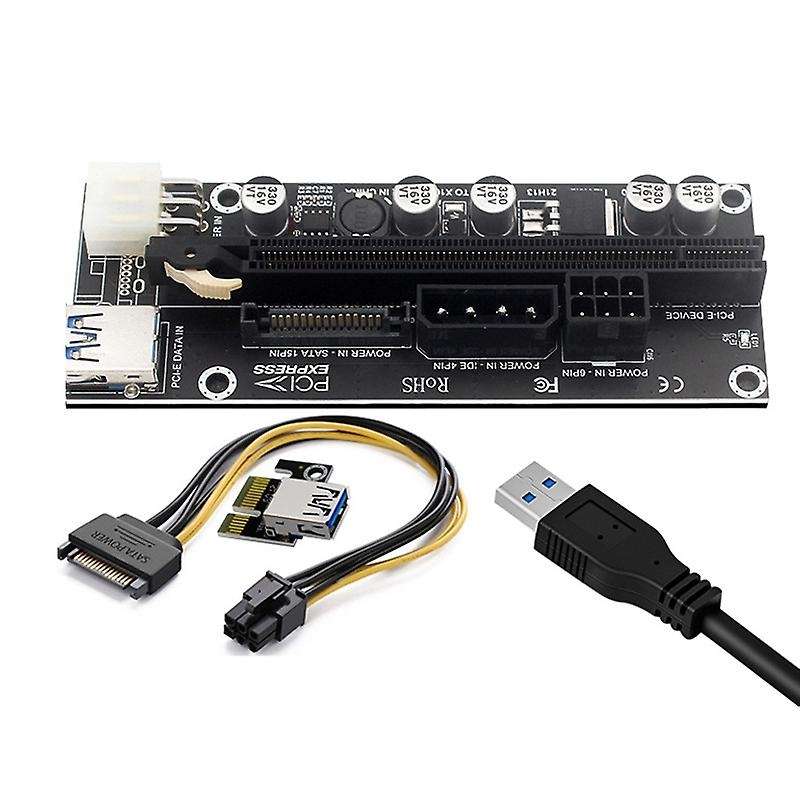 Pcie Extension Cable X1 to X16 Adapter Card 6pin Interface