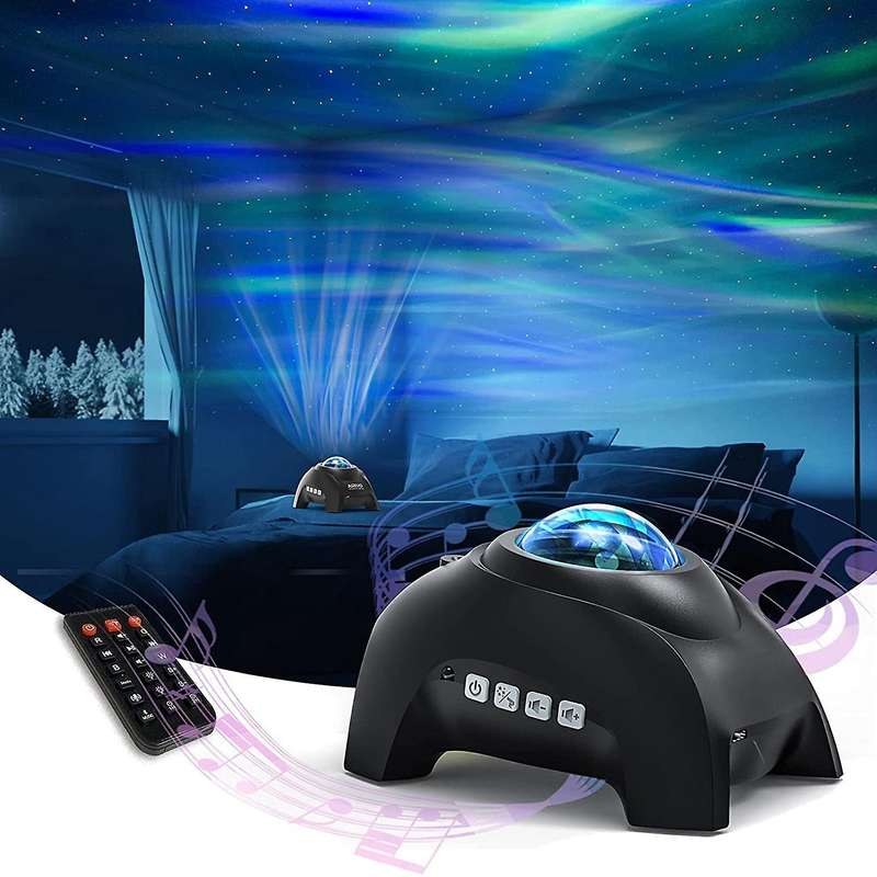 Aurora Projector, Star Projector Bluetooth Music Speaker (black)