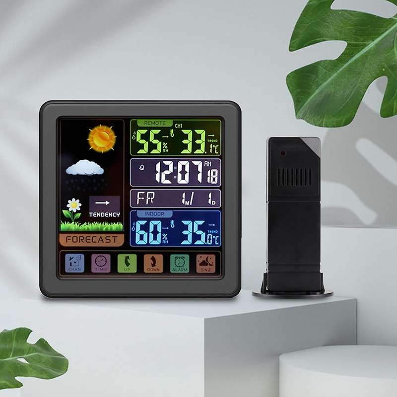 Weather Stations Wireless Indoor Outdoor Thermometer with Alarm Clock