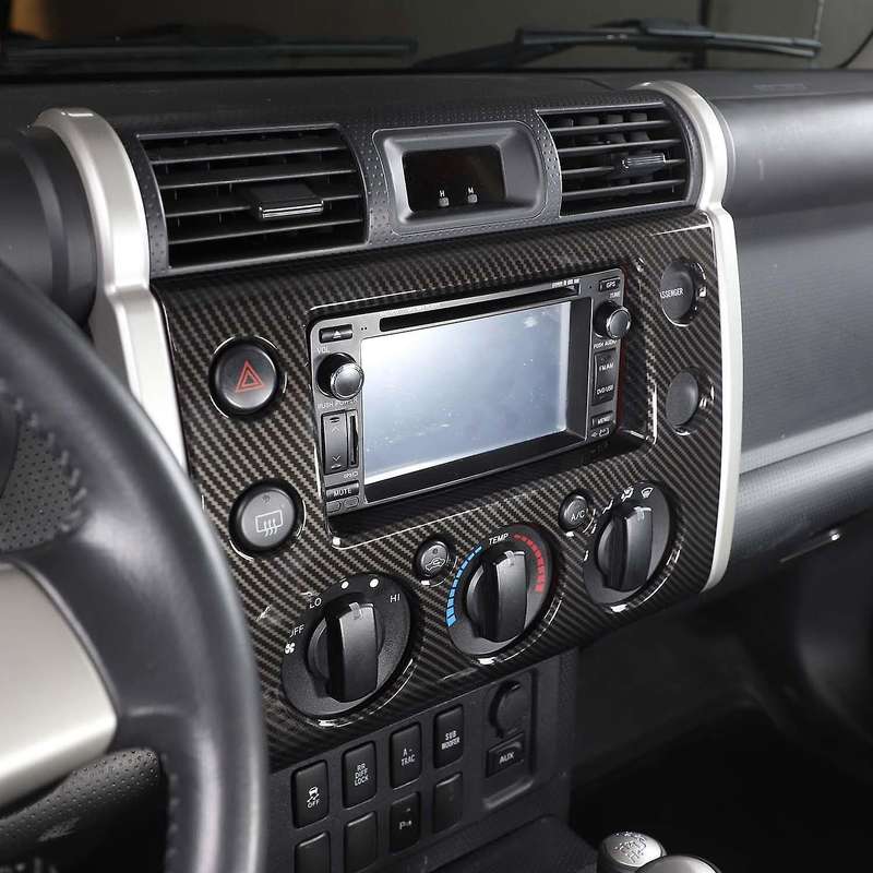 Car Navigation Player Panel Cover Trim for Toyota Fj Cruiser 2007-21