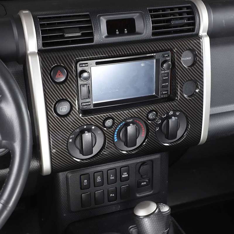 Car Navigation Player Panel Cover Trim for Toyota Fj Cruiser 2007-21