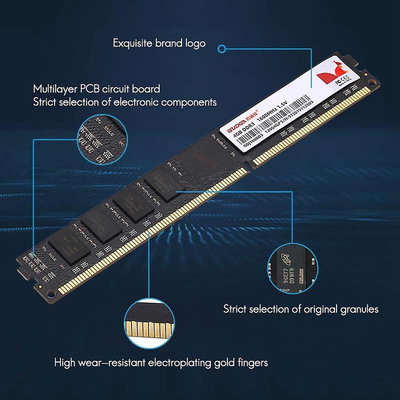 Gudga 8gb 1.5v Pc3-12800 Computer Game Universal Memory for Pc