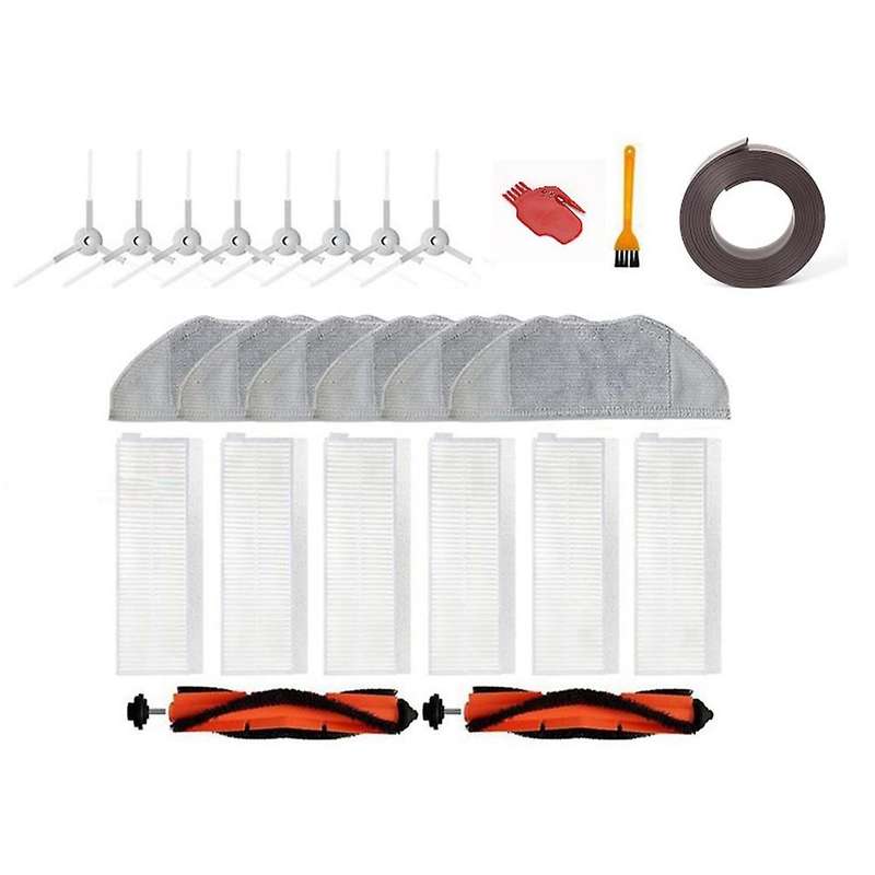 26pcs Filter Main Side Brush Mop Rag for Xiaomi Mjstg1 Mijia G1 Mi