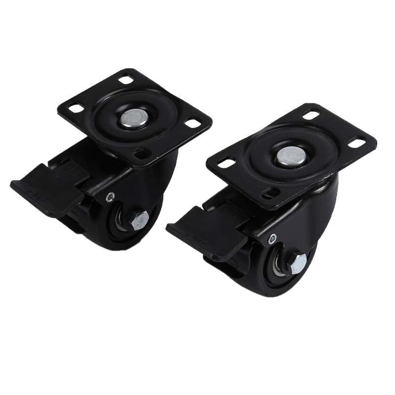 Heavy Duty Casters with Brakes, Table Casters Swivel Rubber Casters