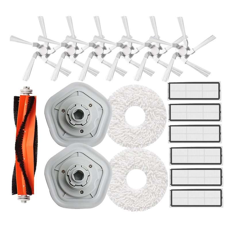 17pcs Accessories Kit Washable Hepa Filter Mop Cloth Main Side Brush
