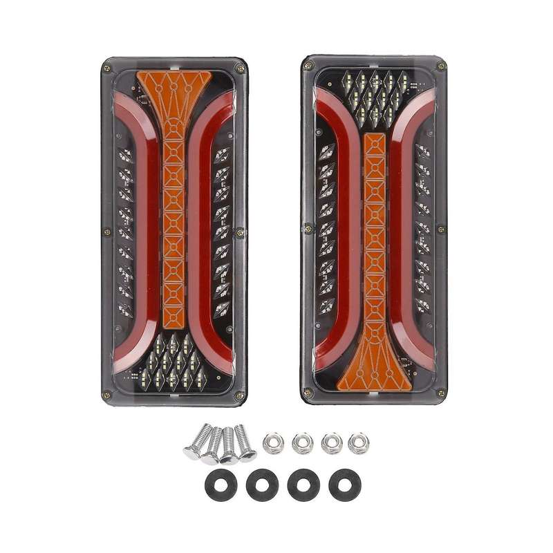 2x 24v Led Car Truck Tail Lights Trailer Caravan Lorry Bus Boat Rv