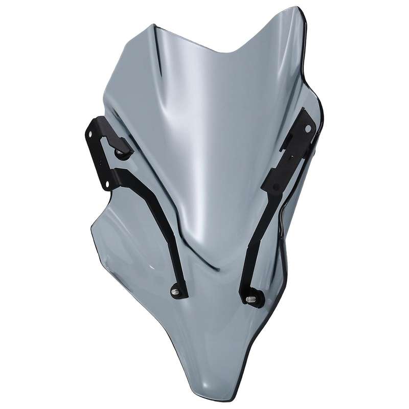 Motorcycle Windshield Windscreen Wind Deflector (transparent Grey)