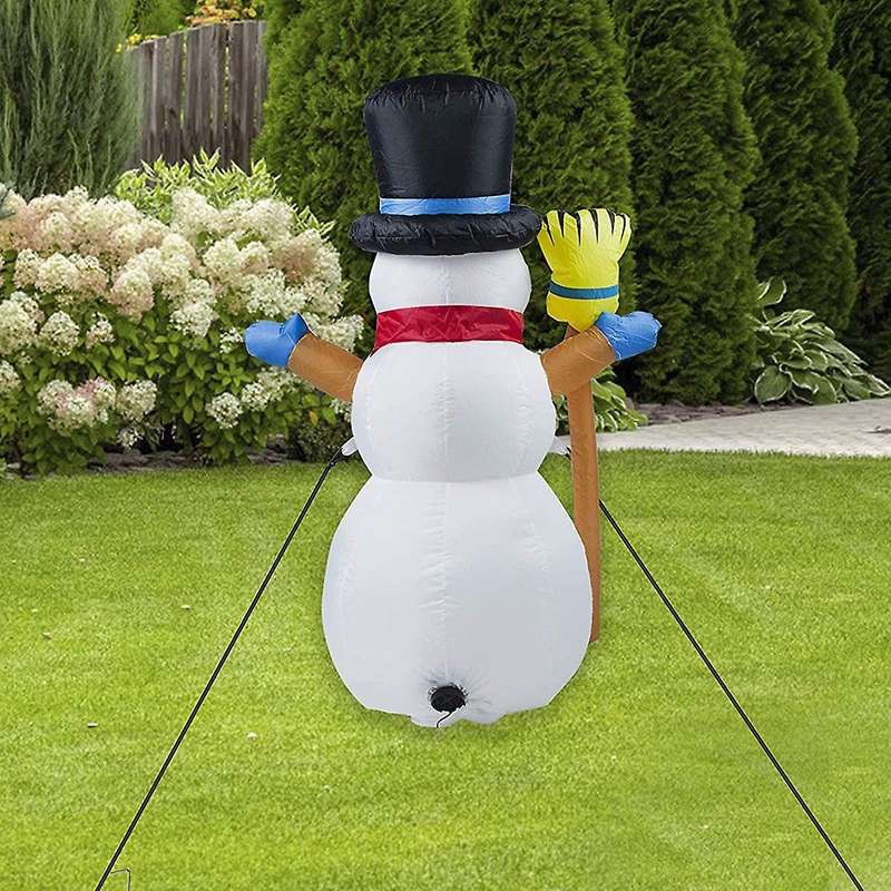 4 Feet Christmas Inflatable Snowman Outdoor Decor ,us Plug