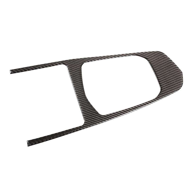 Car Soft Carbon Fiber Central Control Gear Panel Cover Trim Black