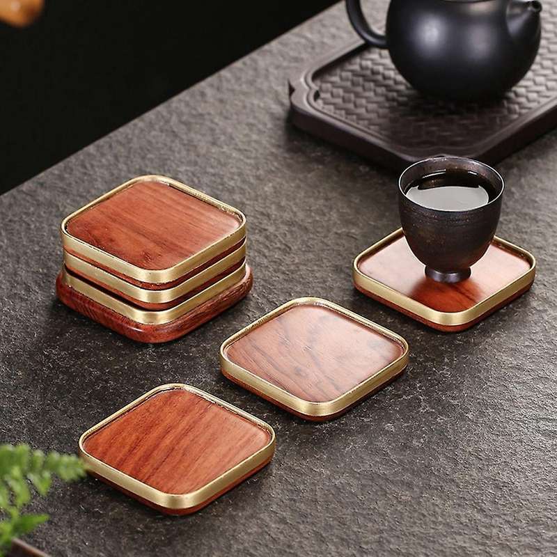 Coaster Household Kung Fu Tea Ceremony Accessories Wood Heat Pad 2