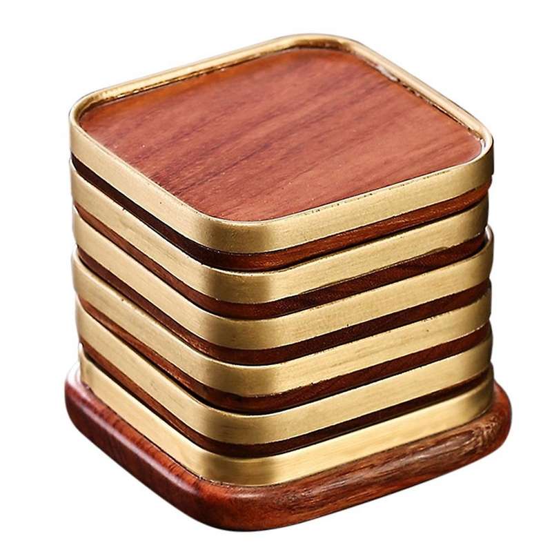 Coaster Household Kung Fu Tea Ceremony Accessories Wood Heat Pad 2