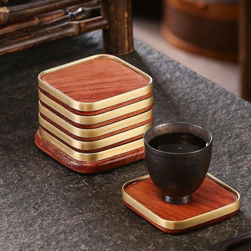 Coaster Household Kung Fu Tea Ceremony Accessories Wood Heat Pad 2