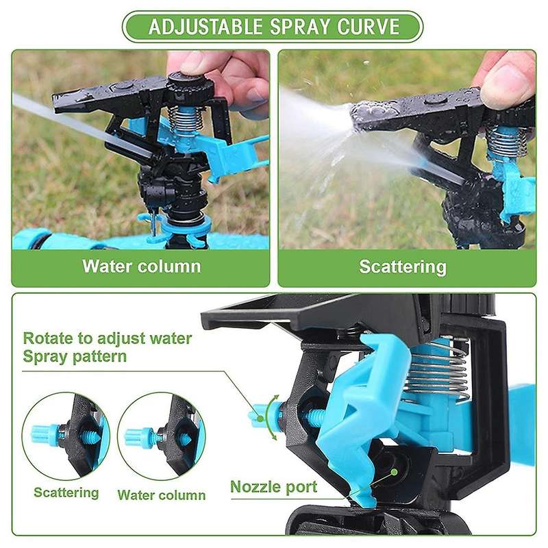 Automatic 360 Degree Rotary Sprinkler for Lawn Garden Flower