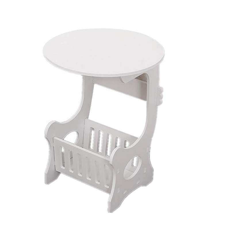 Mini Plastic Round Coffee Tea Table Bedside Table Household Furniture