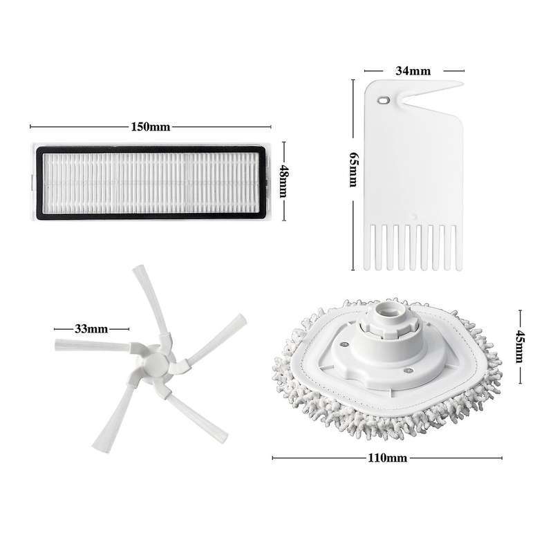 9 Pcs Replacement Parts for Xiaomi Dreame W10 W10 Pro Robot