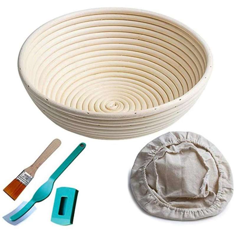 Banneton Bread Proofing Basket By Caesar Bread, Round Sourdough Set