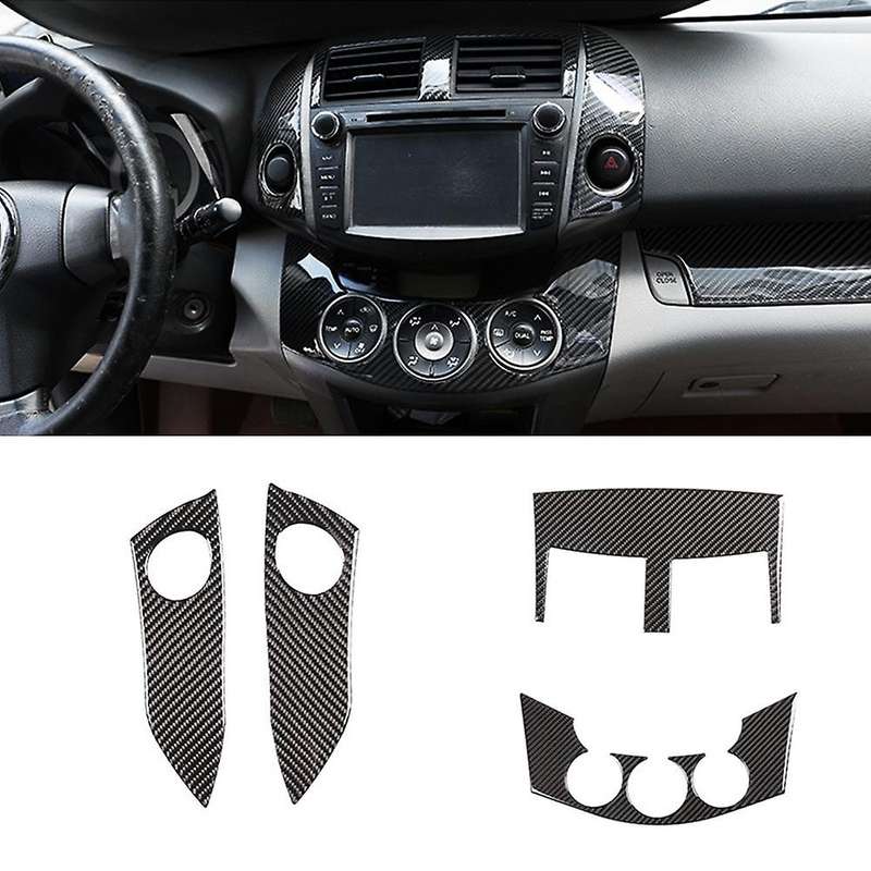 Car Center Control Warning Lamp Cover Decor for Toyota Rav4 2006-2012