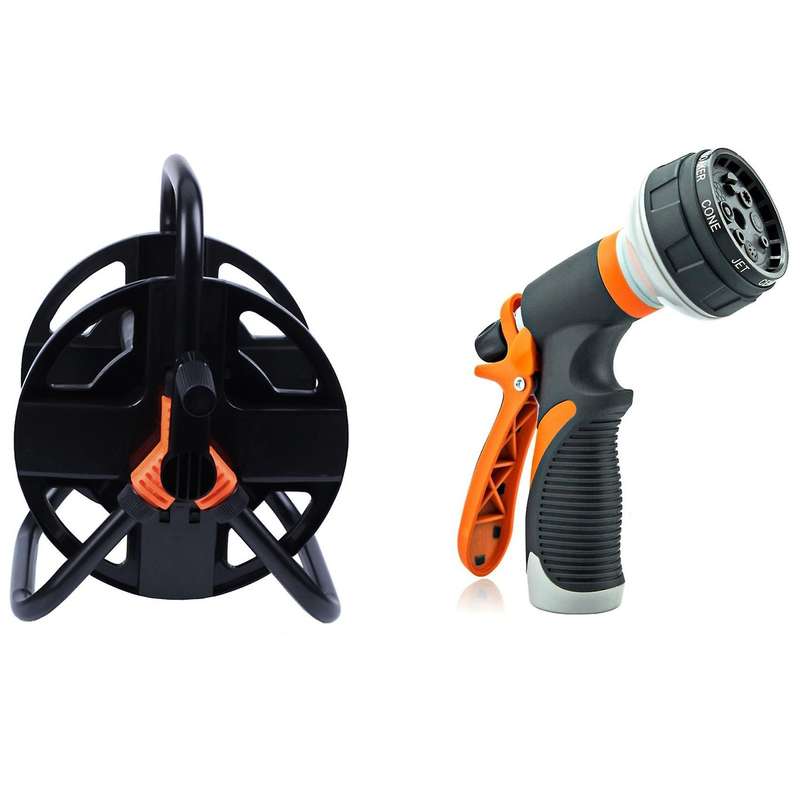 Garden Hoses Reel Storage Cart Pipe Exclude Winding Tool Rack